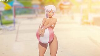 Blonde Snow Wet Panties: Thrilling Threesome Action