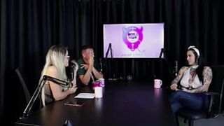 Two girlfriends; he surprisingly enjoys group sex at the motel