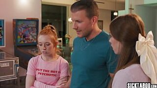 'Seductive Red Hair Sensation Madi Collins & Alluring Ass🍑 Beauty Myra Moans Receive Intense Fornication'