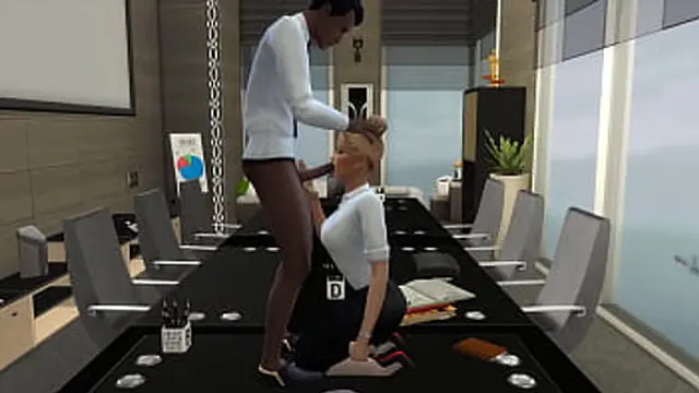 Office seduction in The Sims 4