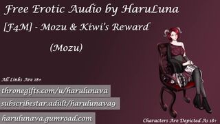 Sultry Mozu gets serviced by Kiwi's eager rod in steamy 18+ audio escapade
