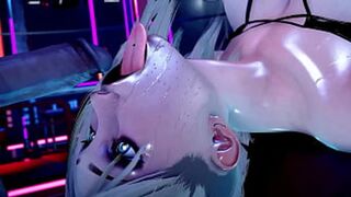Gwen's pierced snatch ravaged by a meaty club cock🍆