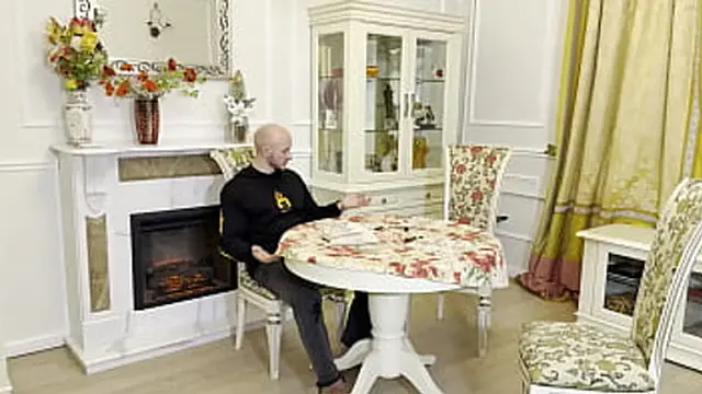 Three Guys Gangbang Russian Girl Monika Fox during Home Invasion &mdash;  Double Pen &mdash;  Anal👌 &mdash;  Mouth Job &mdash;  Cumshot