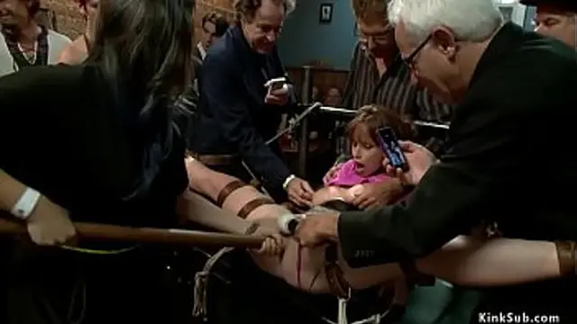 Public lesbian gangbang with busty &mdash;  rugged submissive &mdash;  raw and intense