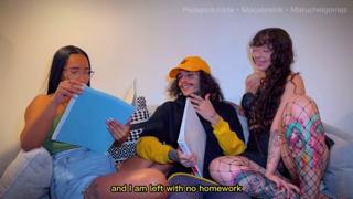 Fucking college mates' tender co-ed fantasies come true