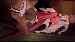 Narumi Ginrin Gets Double Teamed