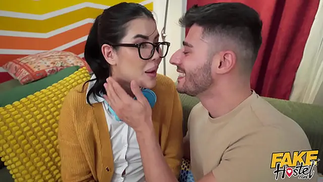 Fake Hostel - College girl enjoys two guys at once