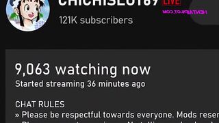 Horny🥵 ChiChi Devours Huge Cumshot in her Birthday Rough Threesome Animated
