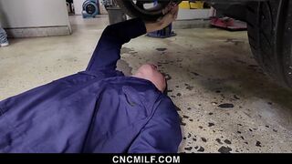 The Horny🥵 Couple Uses Their Vehicle at the Nearest Garage for Intimate Fun - Cfnm