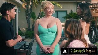 MOMMY'S BOY - MILF Penny Barber CAUGHT BFF Fucking Her Stepson & JOINS IN! BUSTY STEPMOM GROUP SEX!