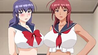 Hentai – Two Busty MILFs Give a Sexprise to Lucky Young Boy! [Subtitled]