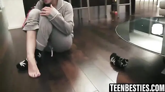 Chrissy gets fucked with a strap-on by her mean step sister