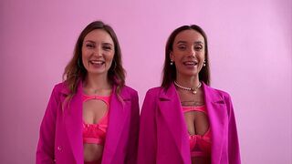 Hot threesome with barbies