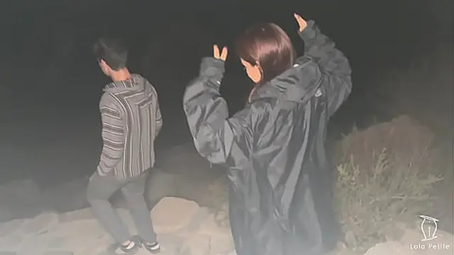 Left the party with two men &mdash;  became their outdoor favorite