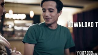 Horny young stepson and mature stepdad rail big tits MILF stepmom