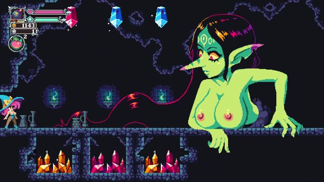 Hottie gets it on in pixelated anime world