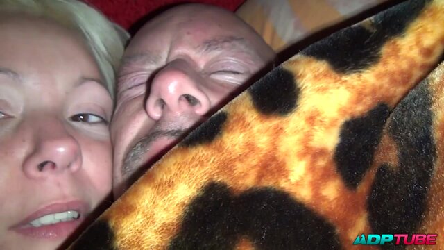 Three European lesbians explore with a strap-on