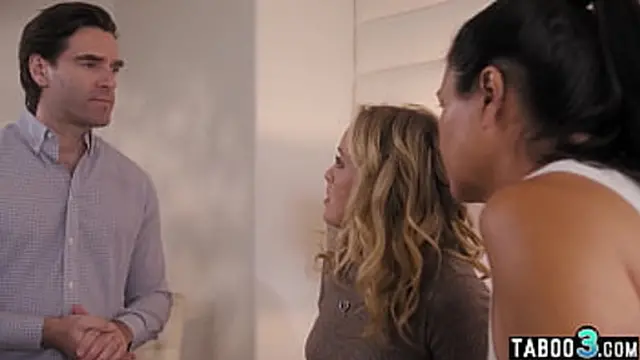 Dana Vespoli seduces a married couple for a bisexual trio fuck